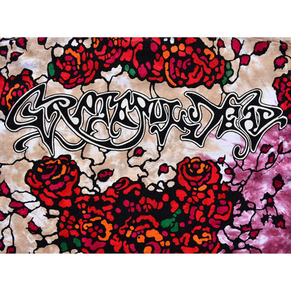 1992 Grateful Dead Brockum GDM Bertha Roses Tie Dye T-Shirt, Size XL