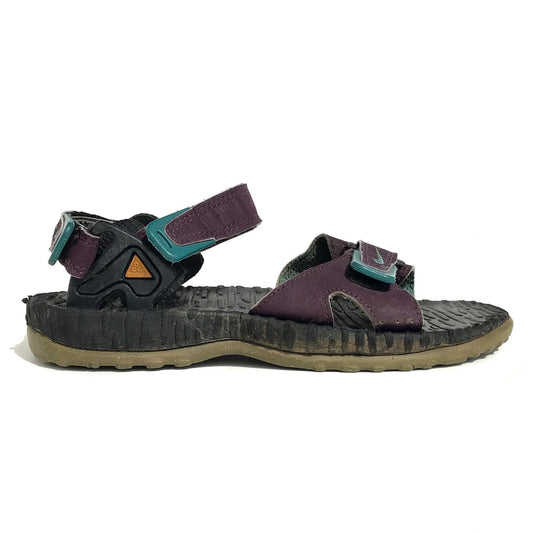 Nike Air Deschutz ACG 1995 Sandals Bordeaux/Aqua Size 8