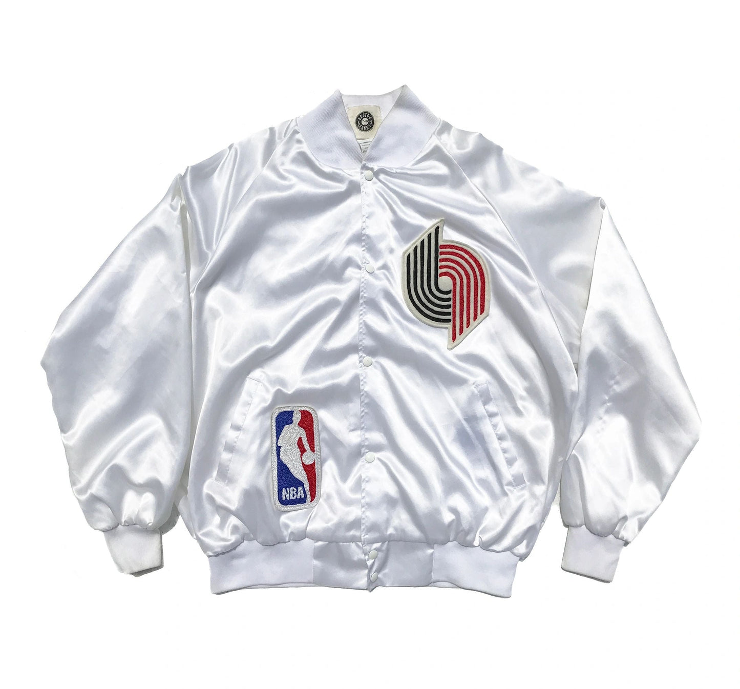 1/1 Portland Trailblazers Satin Chain Stitched Custom Jacket Size XXL
