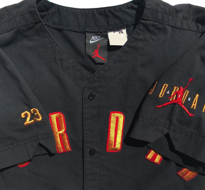 Nike Air Jordan 6 7 1992 Embroidered Baseball Jersey Youth Size Large