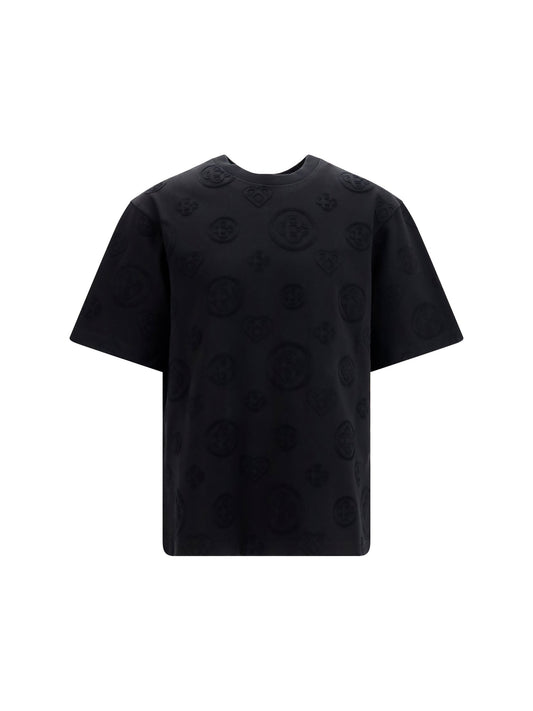Casablanca All-Over Monogram T-Shirt — Black