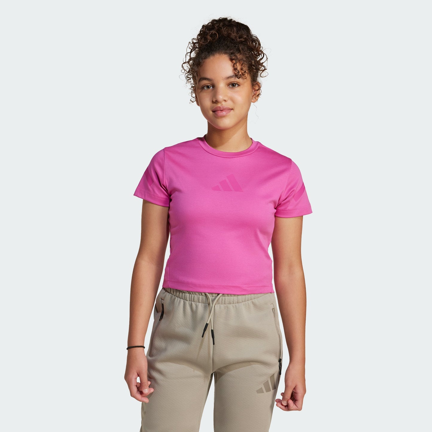 Kids' adidas adidas Z.N.E. Fitted Crop Tee Kids