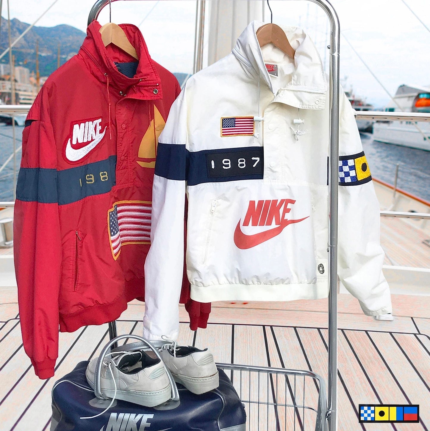1/1 Nike America's Cup 1987 USA Team Boating Jacket, Size 3XL