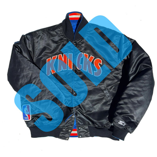 New York Knicks Starter Reversible 90's Satin Coaches Jacket XL