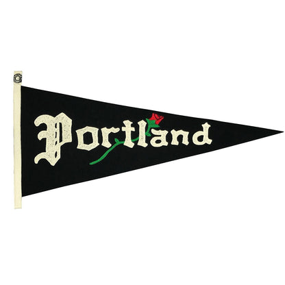 1/1 Portland "Rose" Custom Chain Stitched Wool Pennant