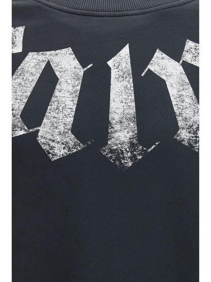 Palm Angels Oversized Logo Sweatshirt — Black