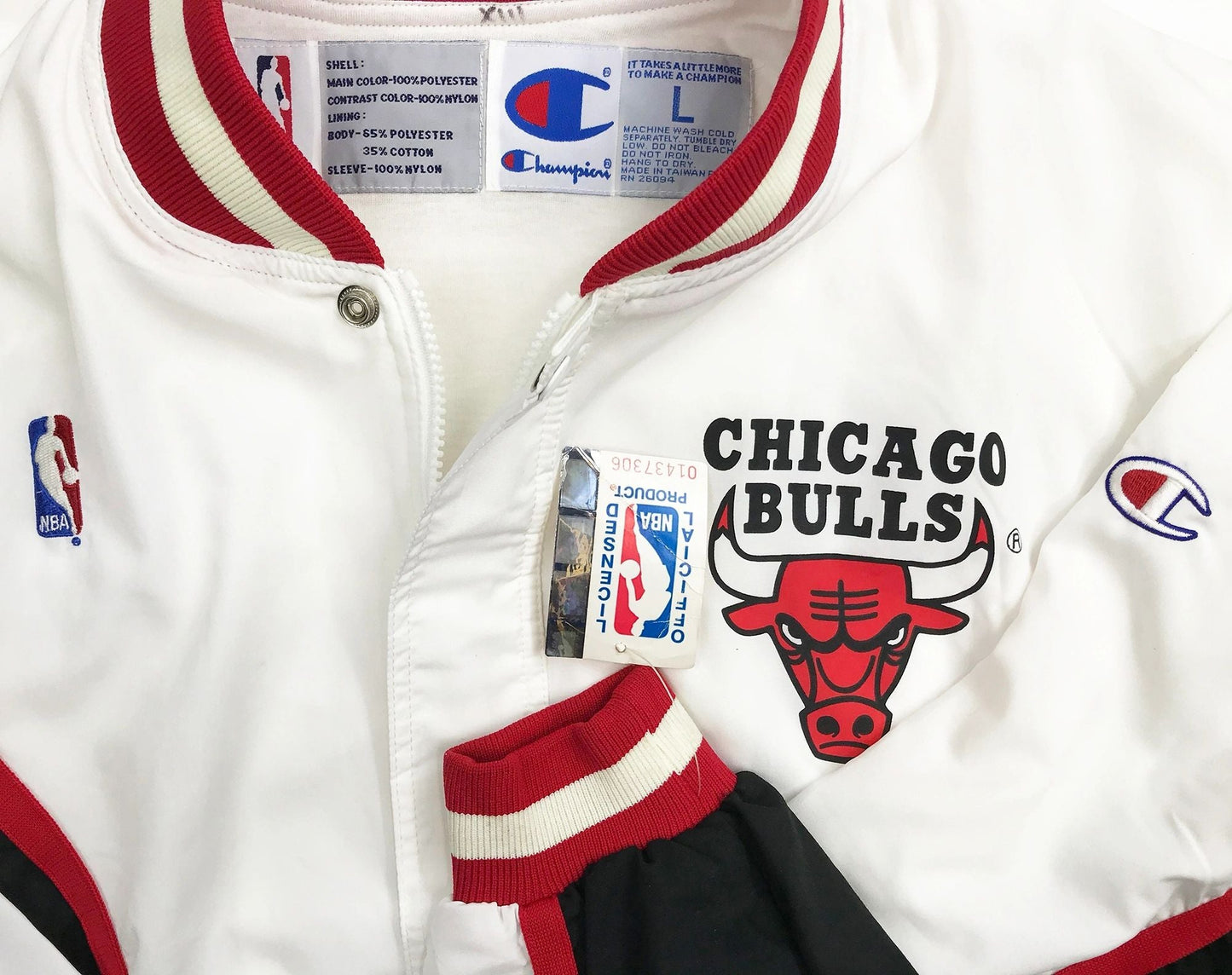 Chicago Bulls Champion Original 90's Home Warm-Up Jacket Jordan