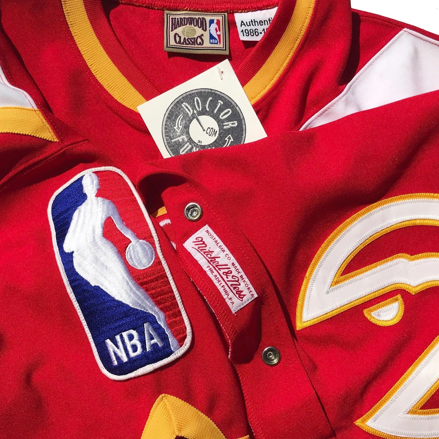 1987 Atlanta Hawks Authentic NBA Warm-Up Shirt