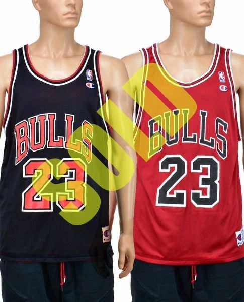 Michael Jordan Chicago Bulls Reversible Champion Jersey Size 44