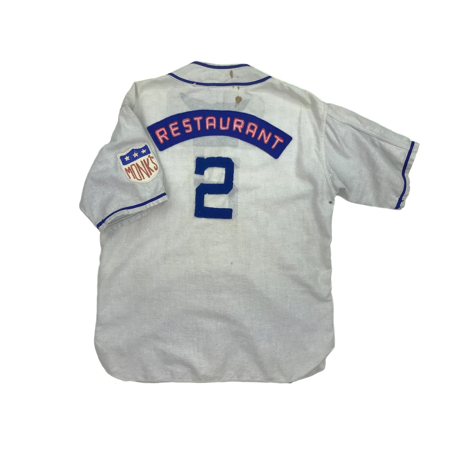 1/1 Seinfeld Monk's Restaurant Vintage Baseball Jersey
