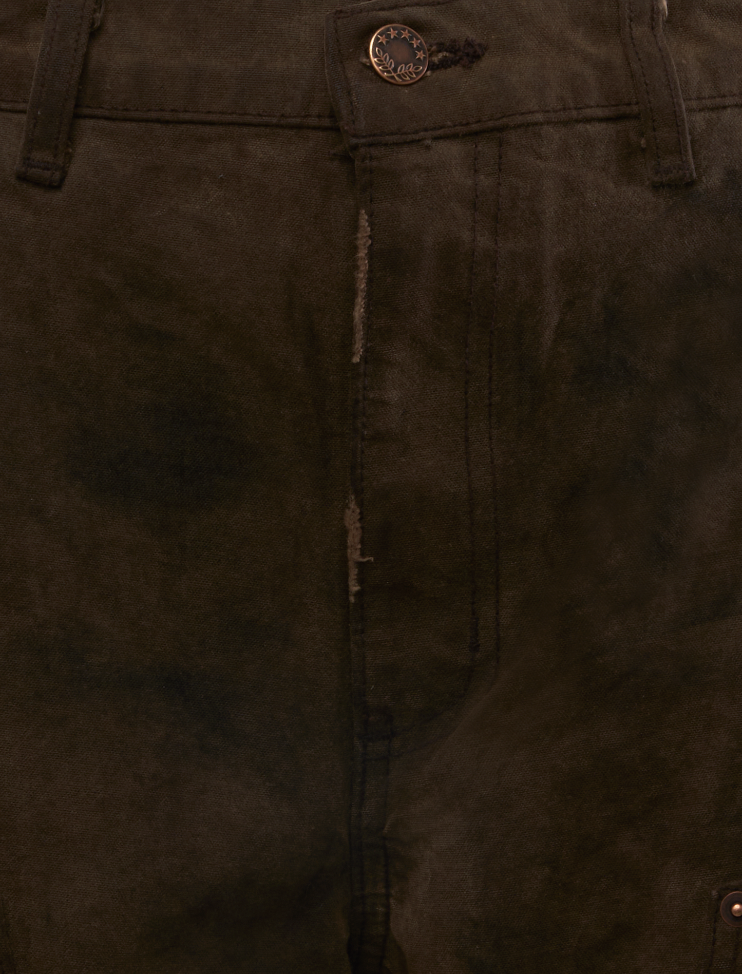 SINNED 4 NOTHING WAXED CANVAS DOUBLE KNEE SHORT