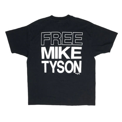 FREE MIKE TYSON "I'll Be Back" Double Sided Print 50/50 Boxing T-Shirt