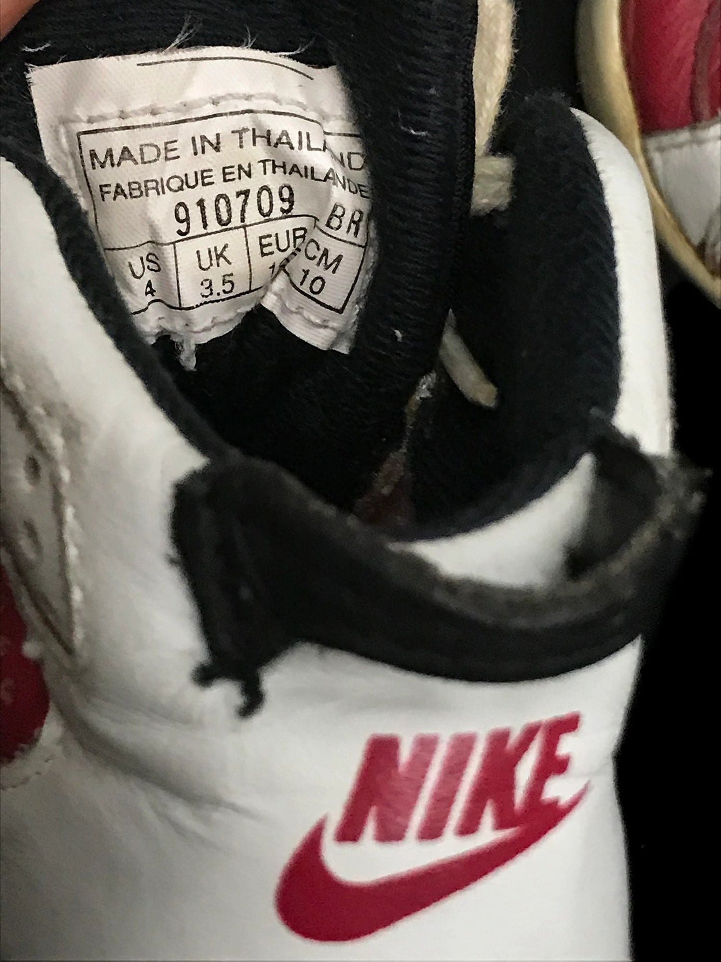 Nike Air Jordan 6 VI 1991 Original Carmine Baby Toddler Shoes