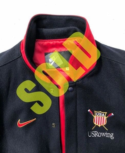 Nike 1992 U.S.A. Rowing Original Letterman Jacket Size XL