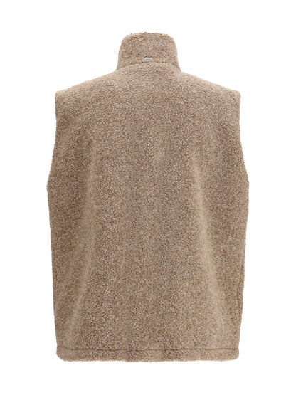 Herno Quilted Polyester Vest — Beige