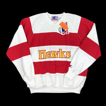 Atlanta Hawks Starter Pullover 90s Shirt NEW