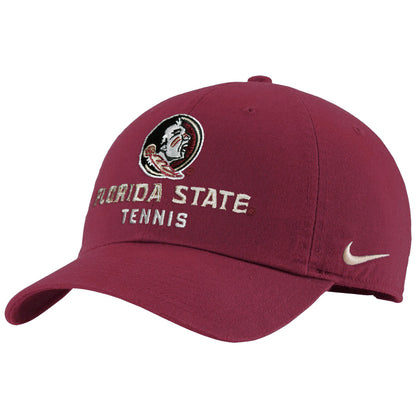 Nike Men's Seminole Logo/Florida State Tennis Adjustable Club Cap - Garnet