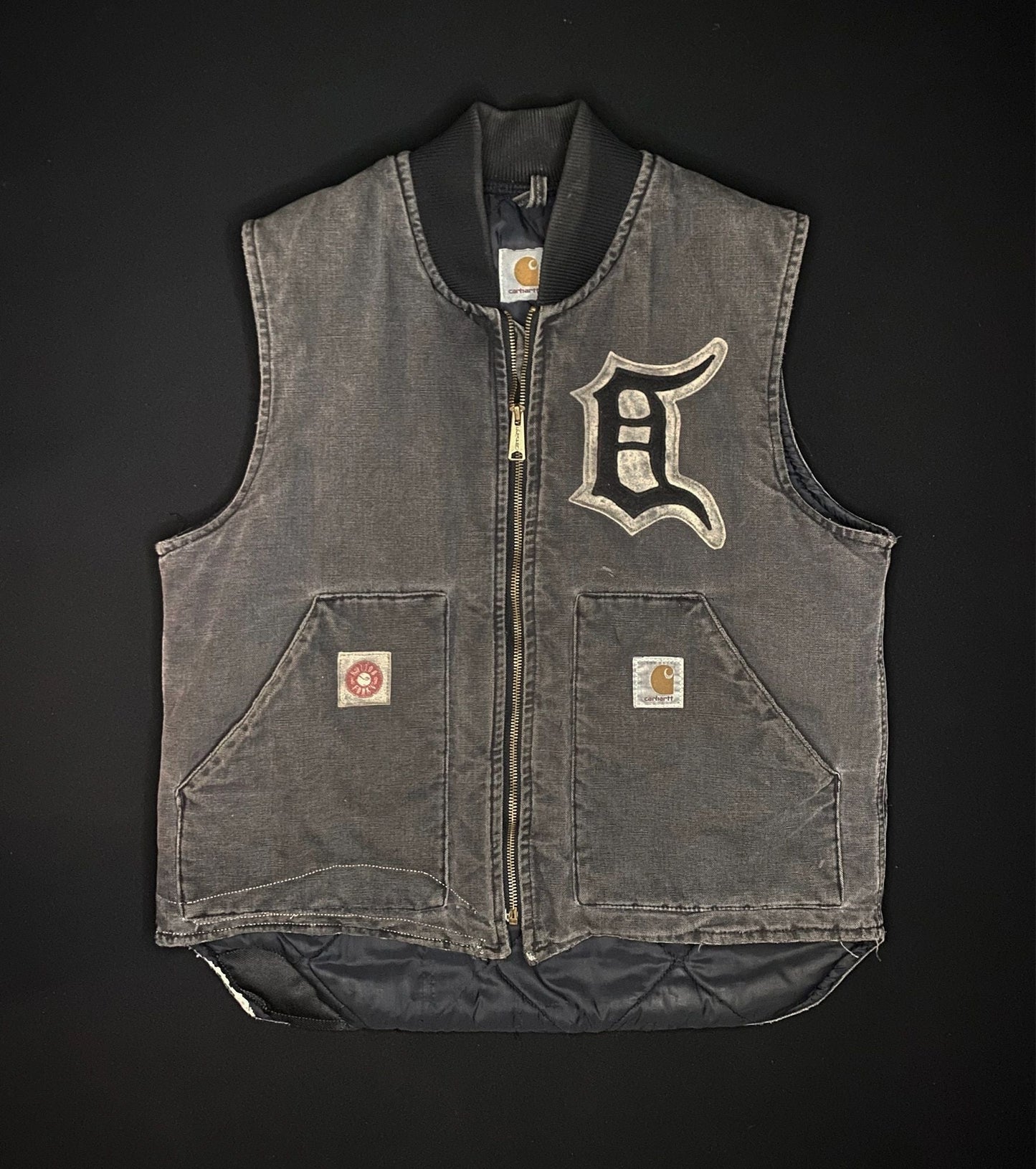 1/1 Carhartt Detroit Flip Red Wngs Custom Vest