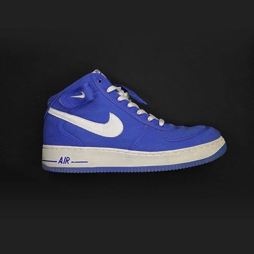 Nike Air Force 1 Blue Canvas Mids 2003 Size 12