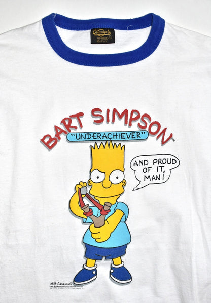 1989 Bart Simpson Underachiever Ringer T-shirt