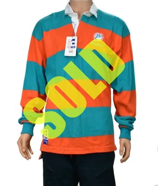 Miami Dolphins 90s Dehen Rugby Jersey Shirt NEW w/ Tags Size Large