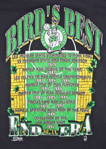 Boston Celtics Larry Bird 1992 Salem Double Sided T-Shirt
