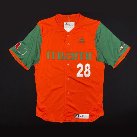 Miami Hurricanes Authentic Sample Adidas Game Jersey