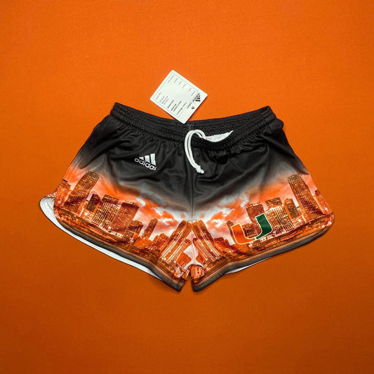 Miami Hurricanes Adidas Sample Womens Mesh Workout Shorts