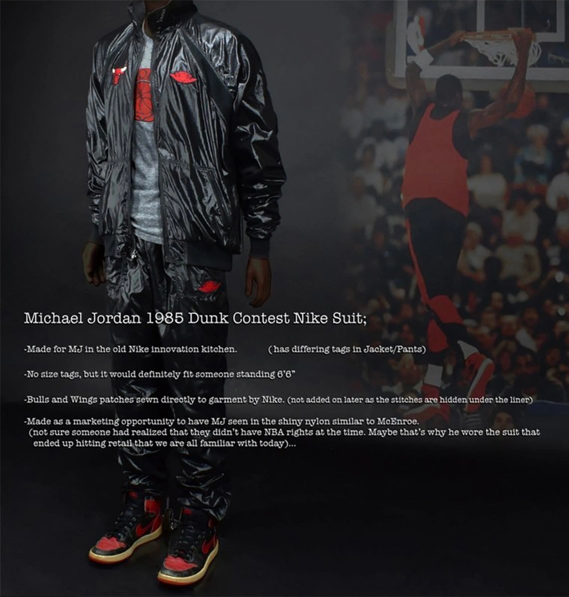 Nike Air Jordan 1 1986 Original Prototype Chicago Bulls Suit