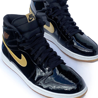 Nike Air Jordan 1 Black/Gold PL Patent 2013 Sample