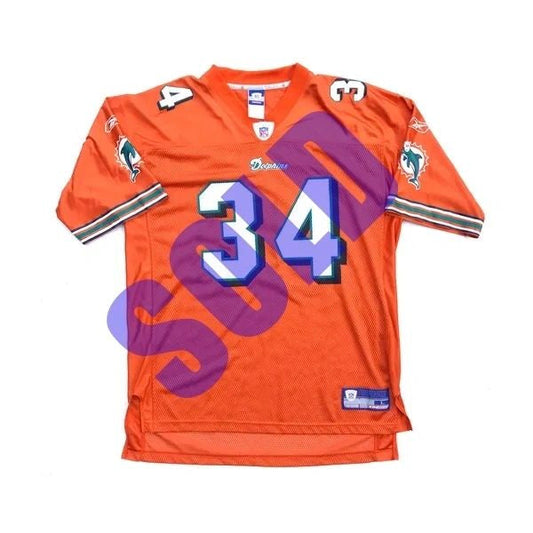 Miami Dolphins Ricky Williams Reebok Football Jersey Size Large