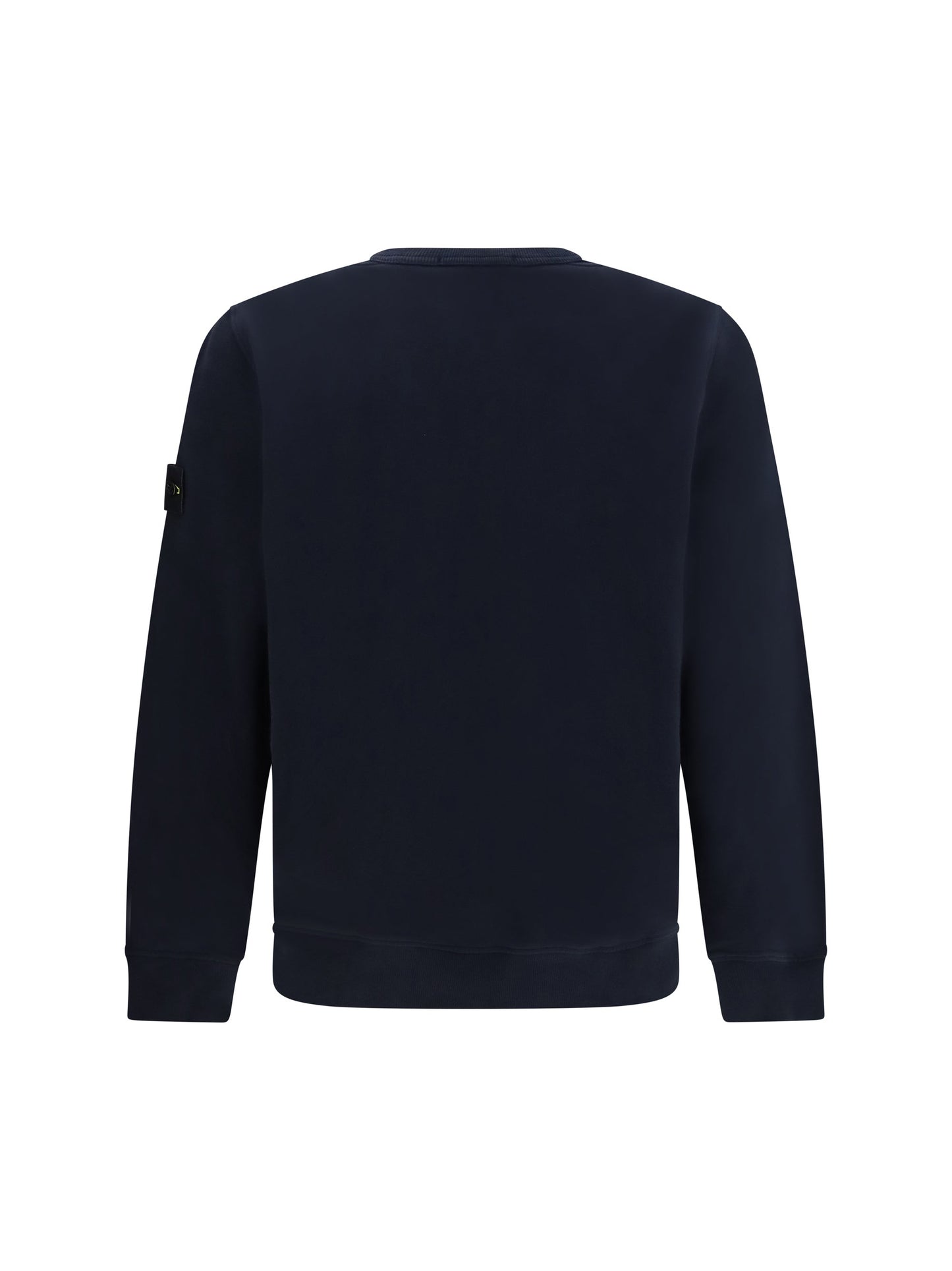 Stone Island Crewneck Cotton Sweatshirt — Navy