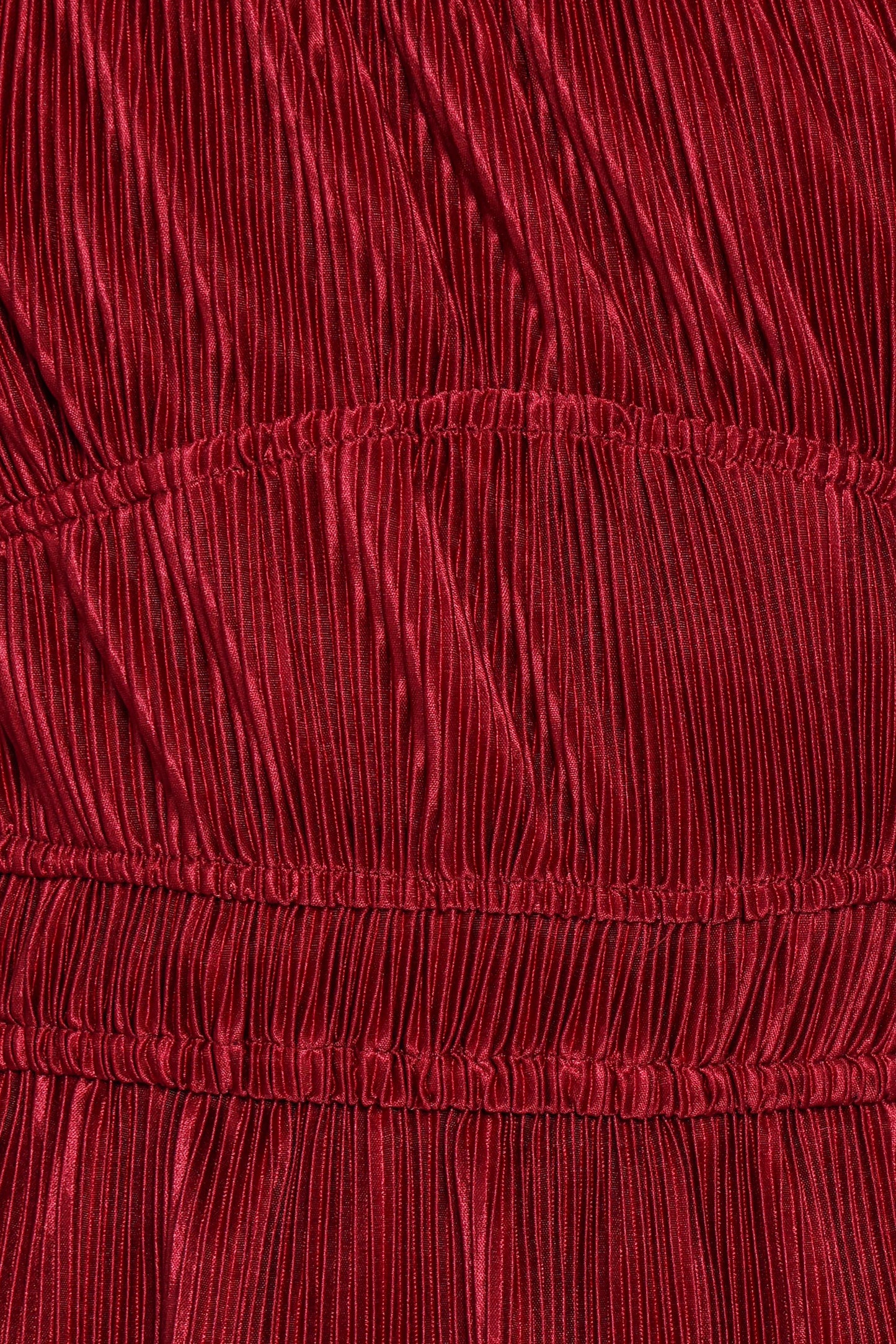 Ceppia Plisse Top - Burgundy