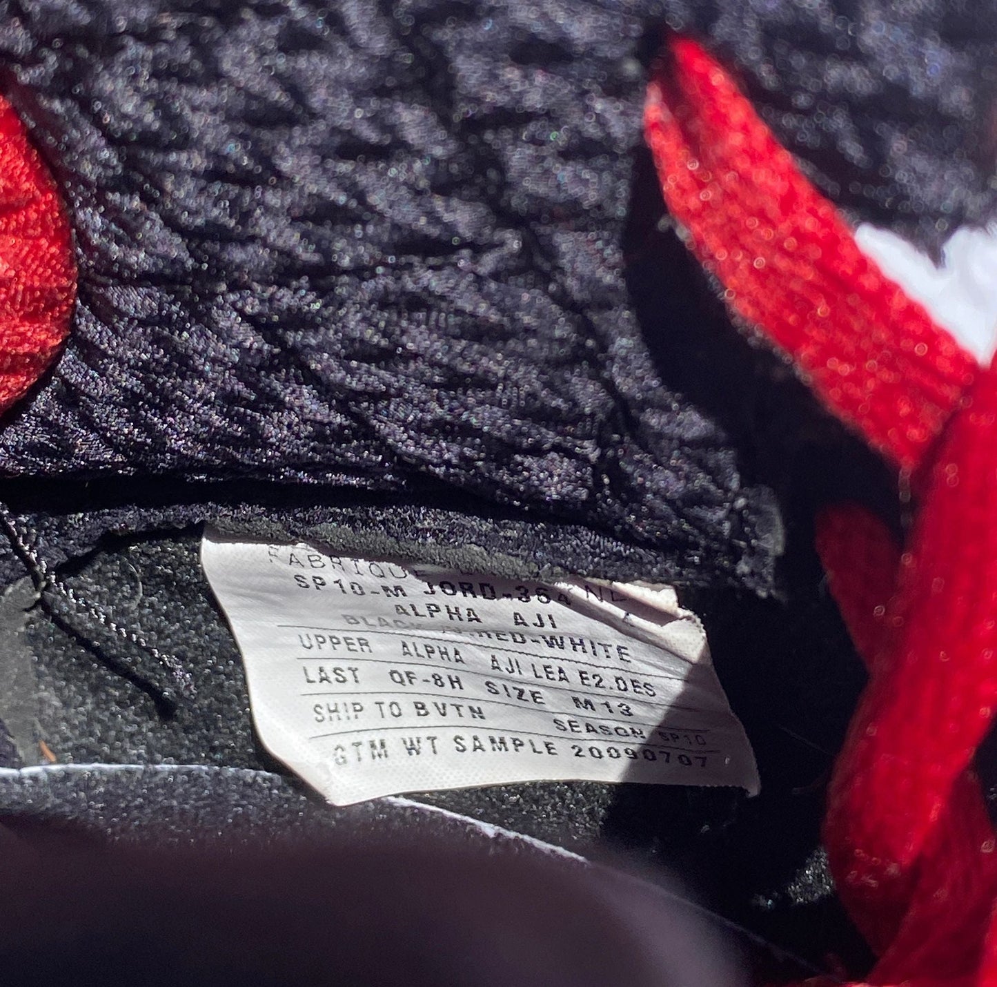Nike Air Jordan 1 Alpha Zoom Air 2010 Sample