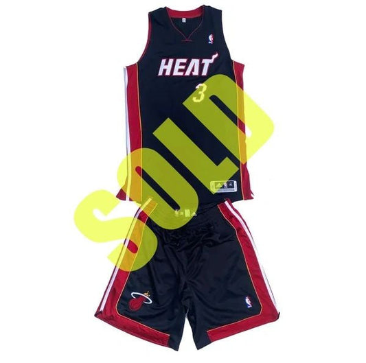 Miami Heat Dwyane Wade Adidas Authentic Rev30 Jersey + Shorts NEW