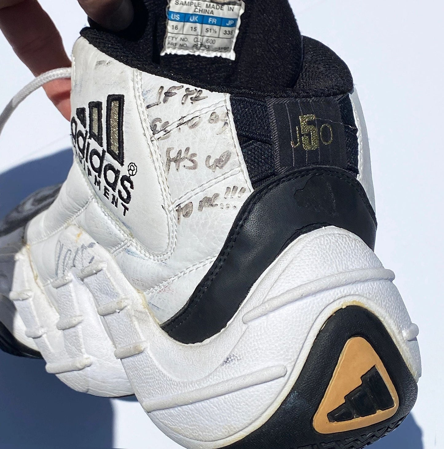 Adidas Real Deal 1997 Jermaine O'Neal Signed PE