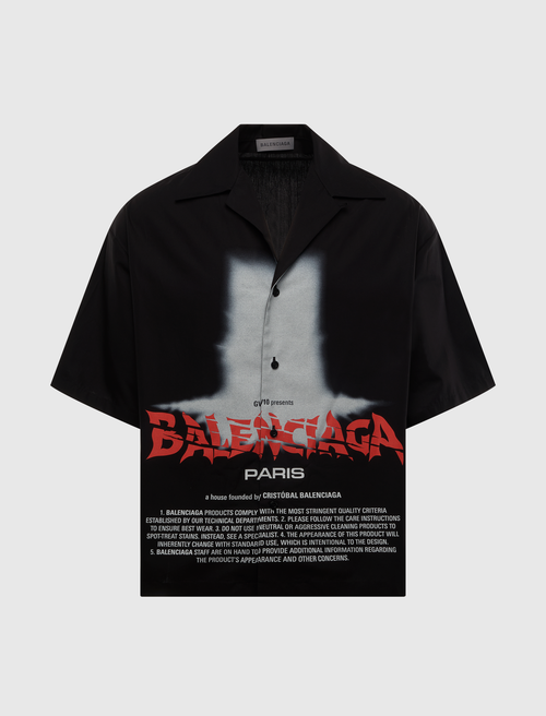 PRINTED BOWLING SHIRT