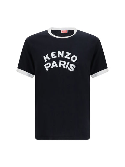 Kenzo Paris Emblem Logo Print T-Shirt — Black