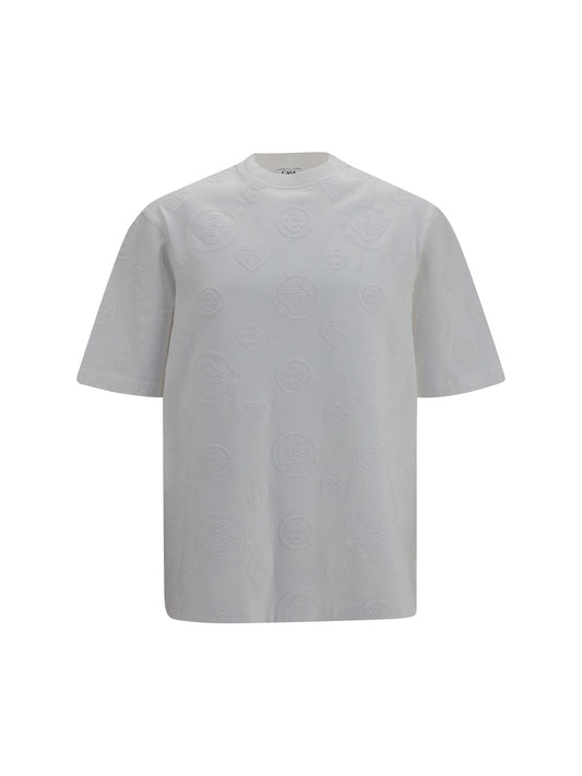 Casablanca All-Over Monogram T-Shirt — White