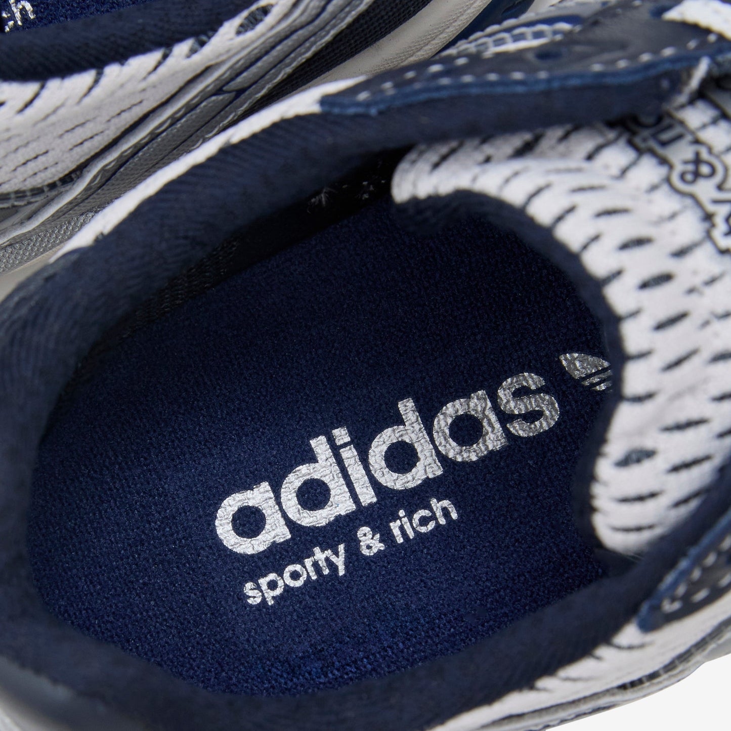 Sporty & Rich x Women's Adizero Adios Cloud White | Collegiate Navy | Cloud White
