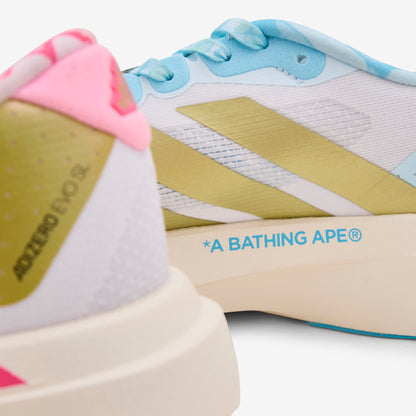BAPE x Adizero Evo SL Cloud White | Gold Metallic | Off White