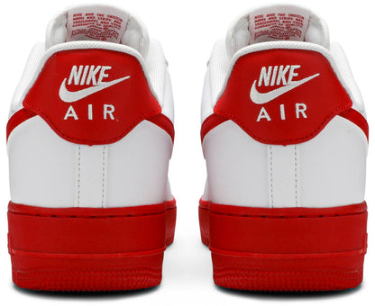 Force 1 Low White Red Midsole