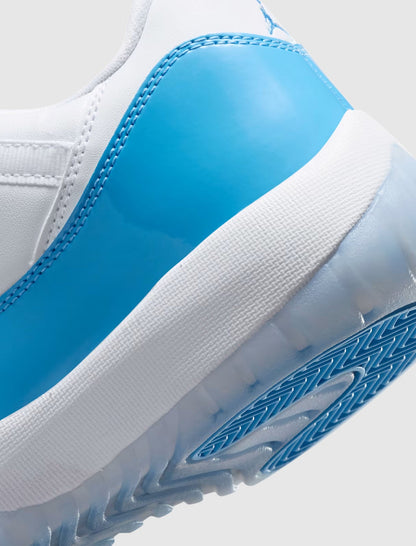 AIR JORDAN 11 RETRO LOW "WHITE/UNIVERSITY BLUE/BLACK"