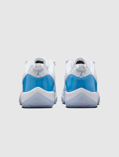 AIR JORDAN 11 RETRO LOW "WHITE/UNIVERSITY BLUE/BLACK"
