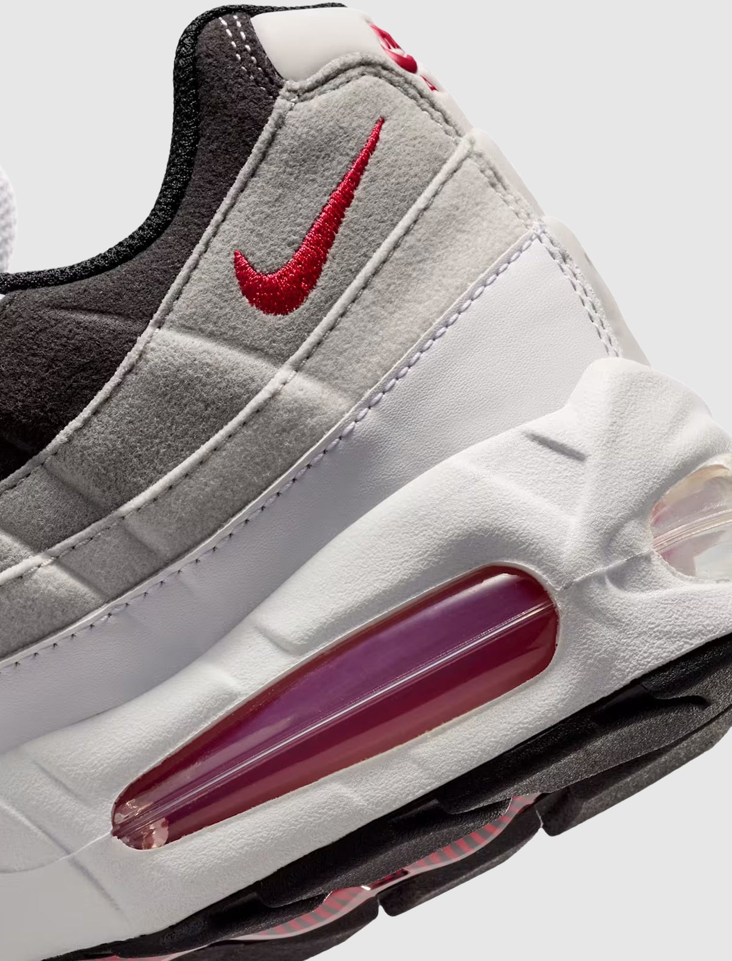 AIR MAX 95 BIG BUBBLE "WHITE/COMET RED/NEUTRAL GREY/ MEDIUM GREY"