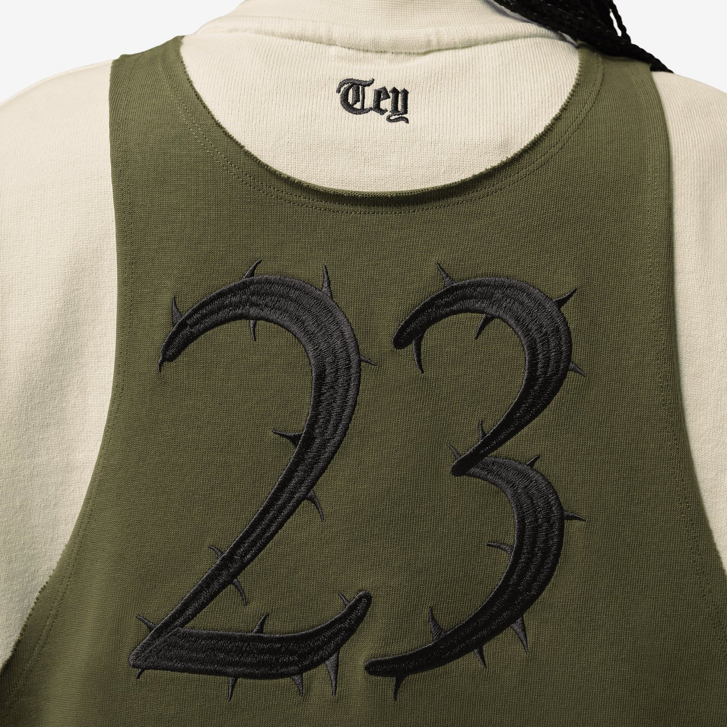 Teyana Taylor x Short-Sleeve T-Shirt Coconut Milk | Rough Green | Black