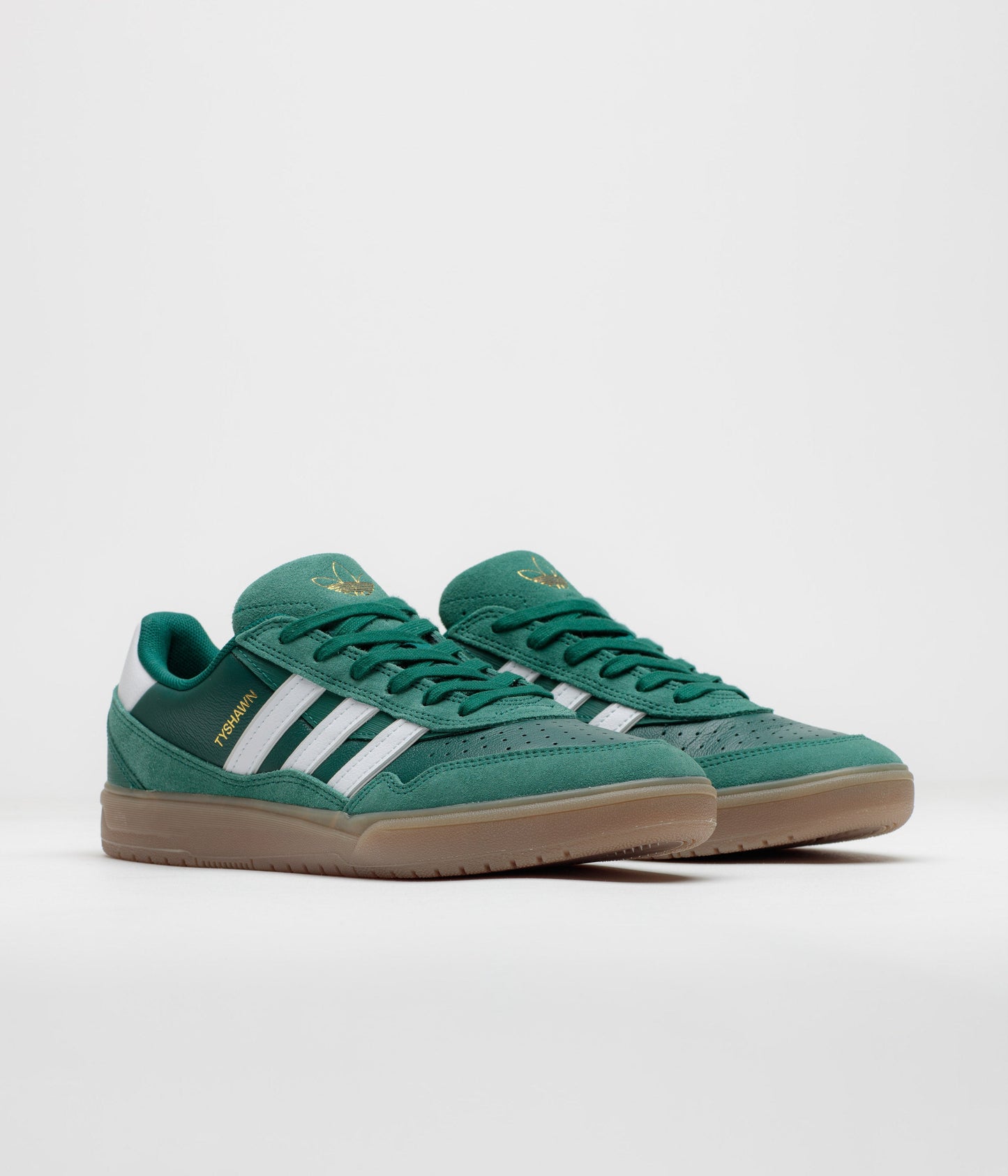 Adidas Tyshawn II Shoes - Collegiate Green / FTWR White / Gum5