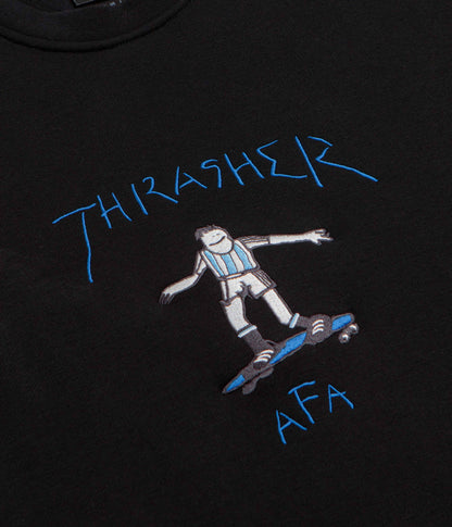 Adidas x Thrasher x AFA Gonz Crewneck Sweatshirt - Black