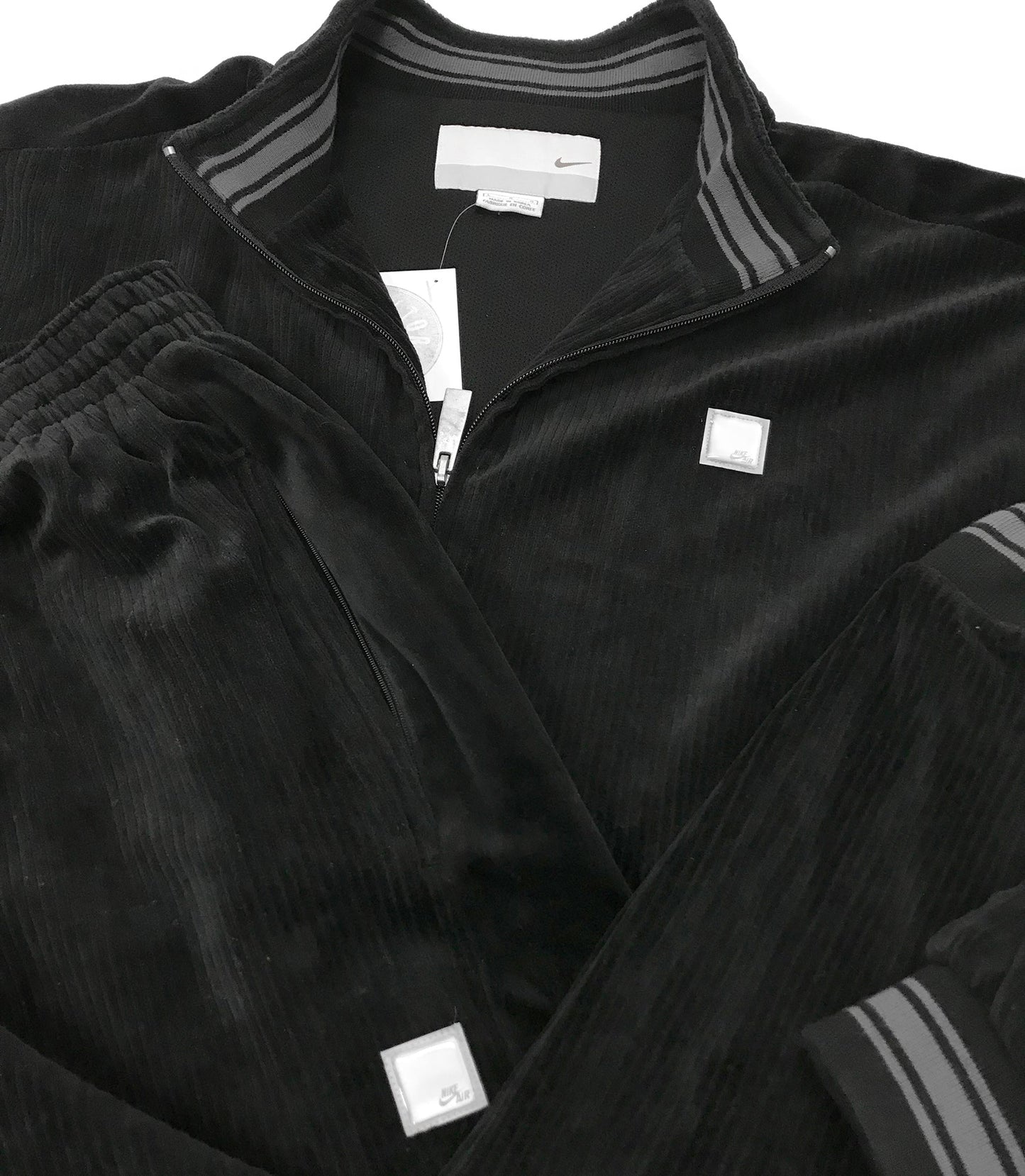 NIKE Air Corduroy Velour Track Suit Jacket & Pants Set Y2K Size Large