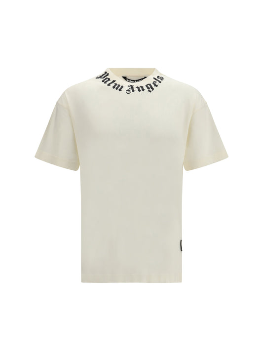 Palm Angels Logo Crewneck T-Shirt — White